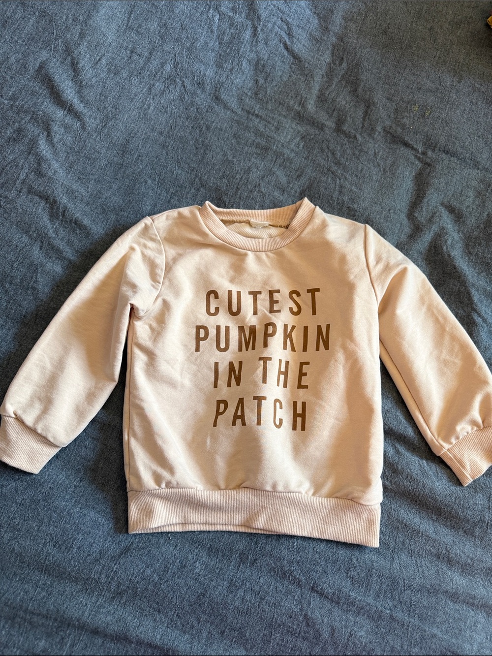 Cutest Pumpkin In The Patch Pink Kids Sweatshirt